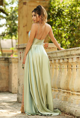 LOTTIE GOWN - SATIN A-LINE DRESS