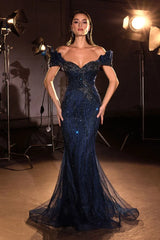 Tempest Gown - Mermaid Evening Dress With Removable Sleeves