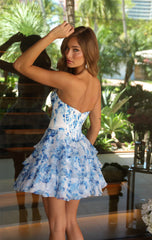 26443 - Ava Presley - Floral Corset A-line Mini Dress