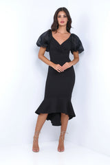 Diana Midi Dress - Black