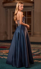 Mindy Mikado Ball Gown - Corset A-line Evening Dress