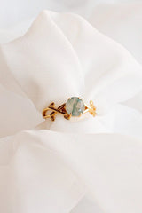 Willow Moss Agate Ring