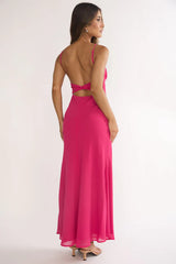 ESTHER MAXI DRESS - FUCHSIA