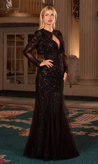STEPHANIE GOWN - MERMAID EVENING DRESS WITH JACKET